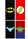 Warner Dc Comics Beach Towel Batman Superman Flash Wonder Woman Aqua Green. Fixed Price $16.99.