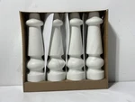 Ikea Brattvag 7/8" White Wood Bed Furniture Leg Risers 4 Pc Set (602.996.86). Fixed Price $26.18.