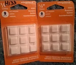 18 Shepherd 1/2" Square Self Adhesive Rubber Bumpers. Fixed Price $8.00.