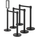 Vevor Crowd Control Stanchions, 6-PACK Barriers, Carbon Steel Baki. Fixed Price $188.89.
