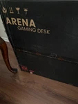 Arozzi Arena Gaming Desk - Black, Including Mat. Fixed Price $220.00.