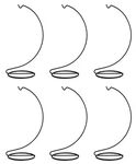 Ornament Display Stand Wire Hanger HOLDERS,10 Inch Tall Black Chrome, Pack Of 6. Fixed Price $19.99.
