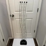 Rare Vintage Wave Black Wood Base Atlantic 110 Cd Storage Wire Tower Rack 51. Fixed Price $139.99.