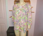 Stella Parker Peasant Top Size Puff Sleeves Floral Flowy Cottage Coastal New. Fixed Price $15.82.