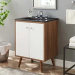 Modway Transmit 24" Bathroom Vanity In White Black. Fixed Price $233.64.