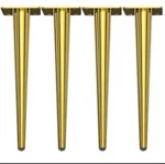 Pack 14 Inch Golden Steel Round Tapered Modern Sofa Furniture Table Legs. Fixed Price $33.13.