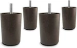 Daddy 1/2" Brown Round Hdpe Plastic Sofa Leg, Set 4. Fixed Price $10.88.