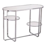 Southern Enterprises Maxina Mirrored Metal Console Table Chrome. Fixed Price $321.75.