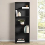 Mainstays 5-SHELF Bookcase With Adjustable Shelves. Fixed Price $39.97.