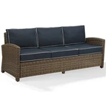 Crosley Furniture Bradenton Polyester Fabric Patio Sofa In Brown/navy. Fixed Price $821.20.
