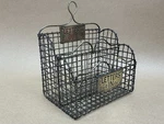 Brass Wire Rack Letters In And Out Antique Victorian C1880. Fixed Price $208.40.