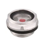 Uxcell Oil Liquid Level Gauge 1/2PT Thread, Clear, Black, Red, Silver Tone. Fixed Price $13.49.