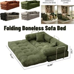 Convertible Sofa Bed Boneless Couch Floor Modular Loveseat Us Stock. Fixed Price $257.60.