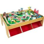 Kidkraft Waterfall Mountain Wooden Train Set Table With 120 Pieces, 3 Storage. Fixed Price $212.86.