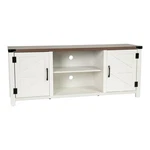 Flash Furniture Ayrith Engineered Wood Stand Fits Up To 65" Tv's White. Fixed Price $304.85.