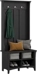 Salinas Hall Tree With Shoe Storage Bench Vintage Black, Multi-purpose Home. Fixed Price $362.99.