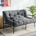 6 Mattress Full Size Tufted Futons Sofa Couch Bed With Twisted Rope. Fixed Price $257.68.