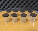 Lorell Clear Floor Protectors, 1" Round, Felt Tip, 8 Sleeves LLR49320 (g). Fixed Price $12.00.