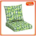 Mainstays 45X22.75 Green Monstera Outdoor 2-PIECE Deep Seat Cushion Patio New. Fixed Price $51.99.
