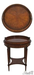 73046: Maitland Smith Round Tray Top Mahogany Serving. Fixed Price $1495.00.