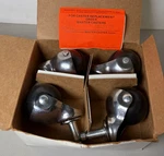 Qty: 4 Master Superball Caster Hooded Wheels For Furniture 2" SB-20CS-BC. Fixed Price $29.50.