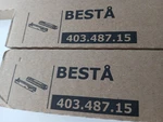 Ikea 20999 Best Drawer Runner Soft-closing Pack 403.487.15 New. Fixed Price $10.90.