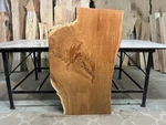 Live Edge White Oak Wood Slab/coffee Table/kiln Dried Figured Dining. Fixed Price $281.25.