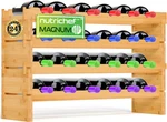 Stackable Modular Wine Rack 24 Bottle Sturdy Natural Bamboo Anti-moisture Finish. Fixed Price $99.29.
