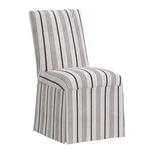 Skyline Furniture James Slipcover Armless Dining Chair Alcot Coal: Stripe. Fixed Price $193.79.