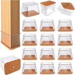 Chair Leg Floor Protectors Silicone Caps Felt Pads Rectangle 24 Pack. Fixed Price $38.84.