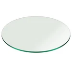 Clear Round Tempered Glass Table Top 3/8" Inch Thick With Pencil Polished Edge. Fixed Price $55.35.