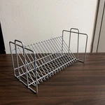 Ikea 12" Matte Silver Metal 20 Cd Storage Rack/holder - Vink 100.239.49. Fixed Price $34.00.