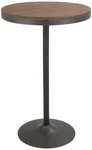 Dakota 27"W Brown Gray Adjustable Round Bar/dinette. Fixed Price $219.91.