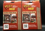 Quake Hold Furniture Safety Straps, Oak Color, Lot Of 2. Fixed Price $17.99.