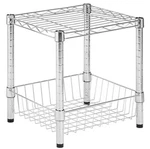 Two (2) Honey-can-do Modular Stacking 'urban Table With Basket' Model SHF-01503. Fixed Price $44.00.