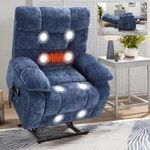 Lift Recliner Chair Heat Massage Dual Motor Infinite Position Up 350LB. Fixed Price $498.59.