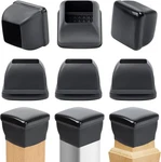 Ezprotekt 8 Pcs Chair Sliders For Carpet, Square Black - Xl,. Fixed Price $24.99.