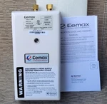 Eemax SP3512 Single Point Electric Tankless Water Heater W/ Top Connections. Fixed Price $119.95.