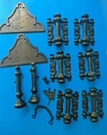 Bpc Vintage Furniture Cabinet Dresser Brass Hardware Pulls Handles Plates. Fixed Price $15.99.