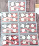 2002-2008 Us Mint Silver Proof State Quarters Sets Cherry Wood Display Case. Fixed Price $822.37.