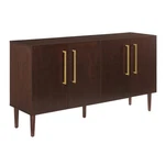 Crosley Furniture Everett 2 Large Cabinets Modern Wood Sideboard Mahogany. Fixed Price $355.26.