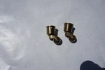 Keeler Brass Cup Caster 1" Dia Wheel Lt Antique Finish Sold By The Pair. Fixed Price $24.99.