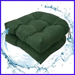 Tufted Cushions For Patio Wicker Chairs, 2 Pieces Outdoor U-shaped Seat.... Fixed Price $48.59.