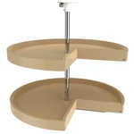 Rev-a-shelf 28'' Lazy Susan Pie-cut Polymer 2-SHELF, Almond, 6942-28-15-52. Fixed Price $103.99.
