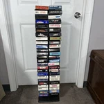 Laserline Vhs Tower Rack Holds 50 (tapes Included) Plastic Vtg Storage. Fixed Price $149.99.