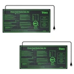 Ipower 2-PACK Durable Waterproof Seedling Heat Mat 10" X 20.5" Warm Hydroponic. Fixed Price $19.69.