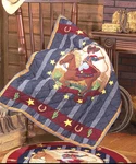 Lil Buckaroo Twin Quilt Set : Boys Cowboy Bronco Pony Horse Patch Magic. Fixed Price $179.95.