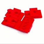 *red* Duplo Brick Adapter (4 Pack) For Brio Bigjigs Ikea Wooden Toy Trains. Fixed Price $10.79.