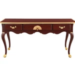 Thomasville Mahogany Console Table W/gold Lead. 56" X 16" 30". Fixed Price $499.00.