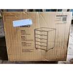 Winsome Halifax 5 Drawer Mobile Cabinet On Casters Nib. Fixed Price $34.87.